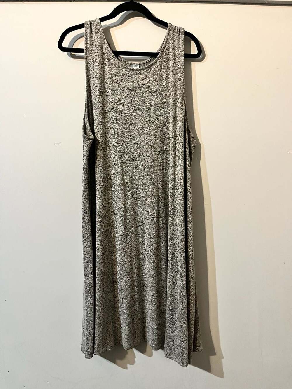 009-0038 Old Navy SL Knit Swing Heather Grey Sleeveless Tank Dress